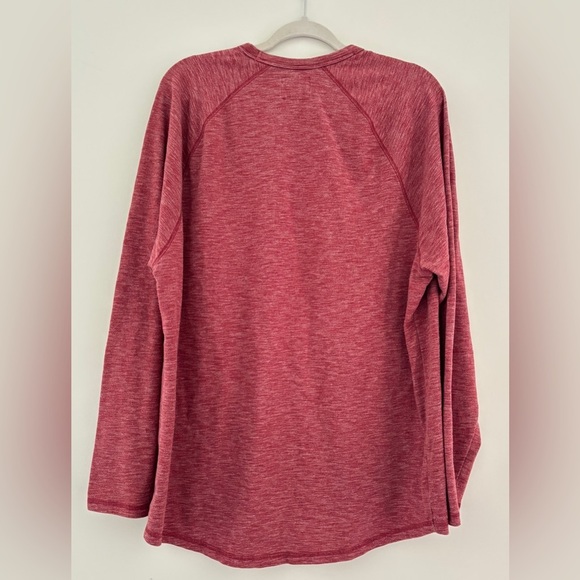 Abercrombie & Fitch Men's Size 2XL Long Sleeve T-Shirt Crew Neck Logo Red - Picture 3 of 7